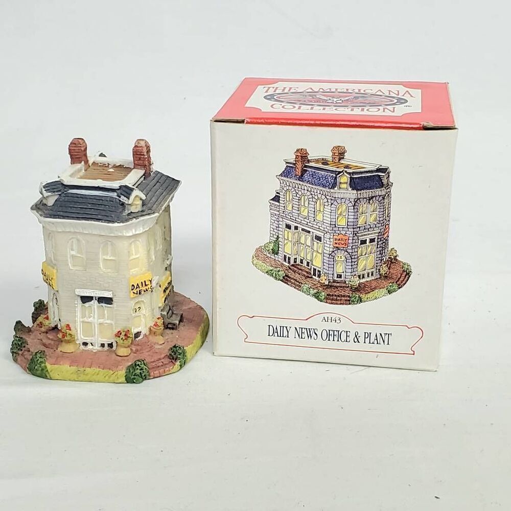 Liberty Falls Daily News Office & Plant AH43 Figurine w/ Box